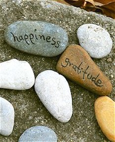 happiness and gratitude stones